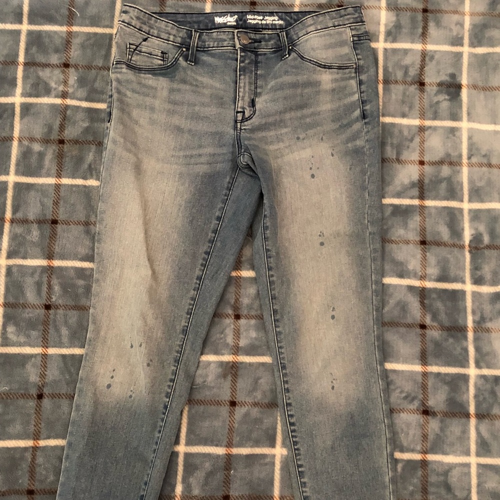 Mossimo paint splatter jeans size 8 worn once